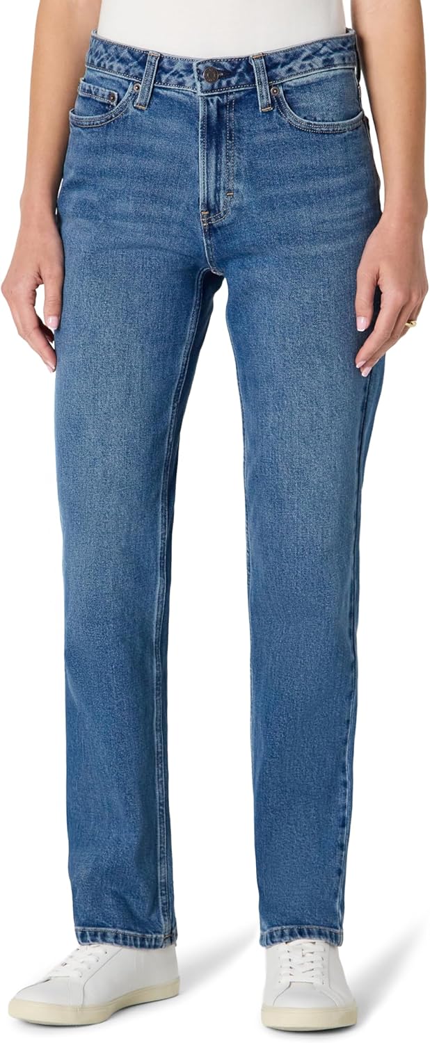Amazon Essentials Women’s High-Rise Straight Leg Jean Amazon Essentials Women’s High-Rise Straight Leg Jean