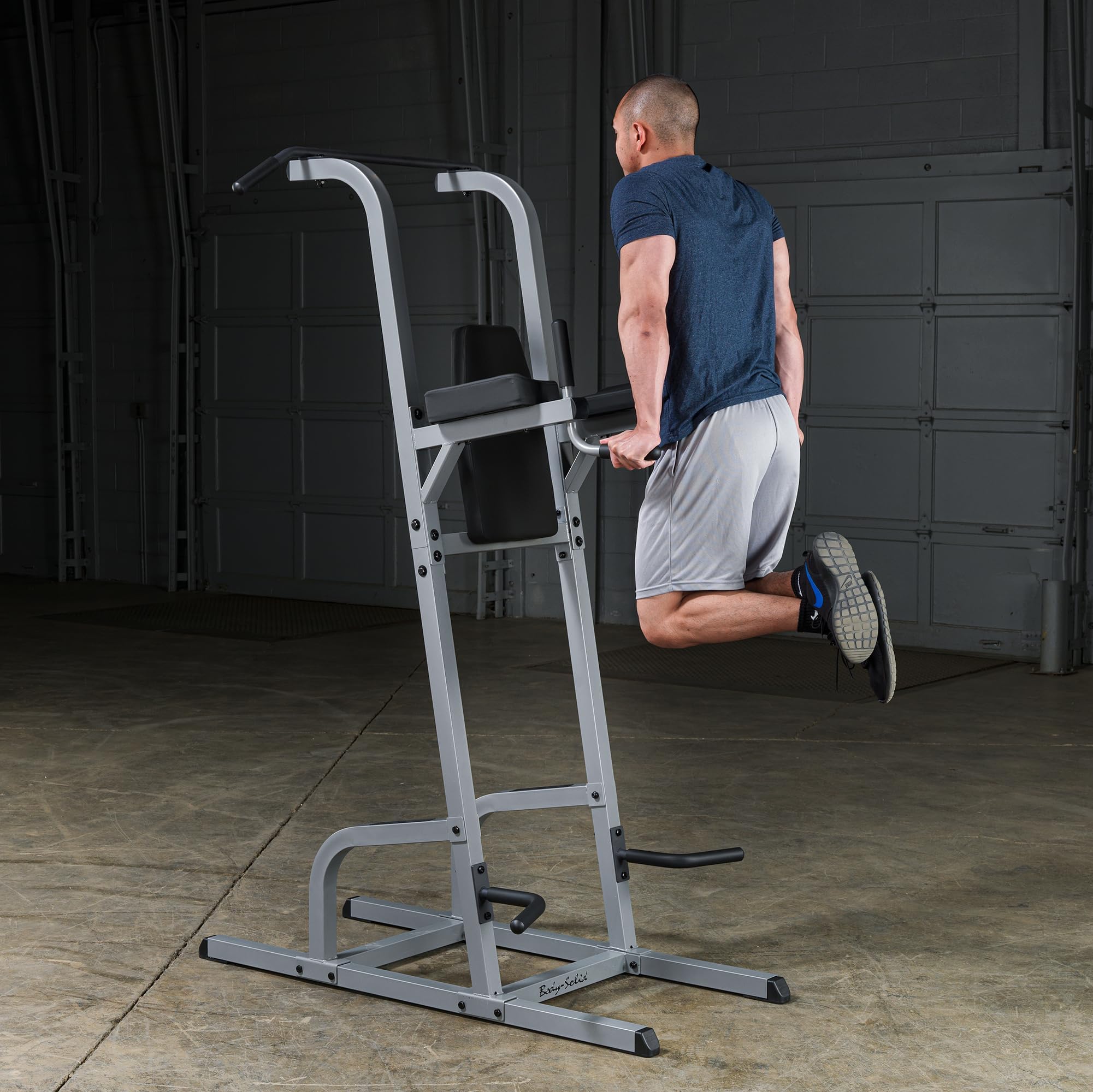 Body-Solid GVKR-82 4in1 Kraftstation I Kniehebe-Station I Klimmzug-Station I Dip-Station I Liegestütz-Station I Black-Edition