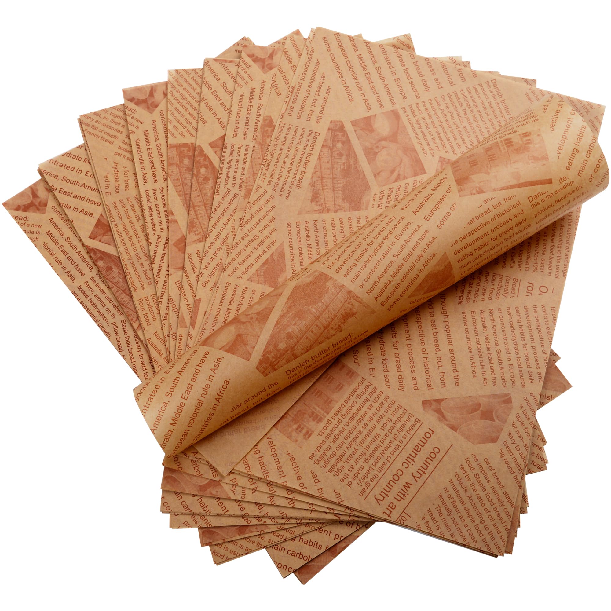 PAKNOR® 100 Stk. Snack-Tüten, 15 X 15 Cm, Hamburgertasche Sandwich Tüten Snacktasche Dönertaschen