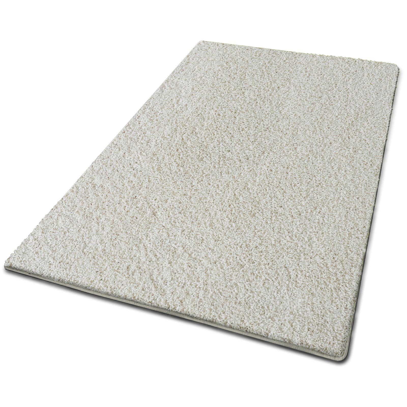 casa pura - Tapis Shaggy - Tapis à Poils Longs - Tapis Doux et épais - Qualité Allemande - Tapis Moelleux pour Salon et Chambre - Barcelona (Ecru, 160 x 230 cm)