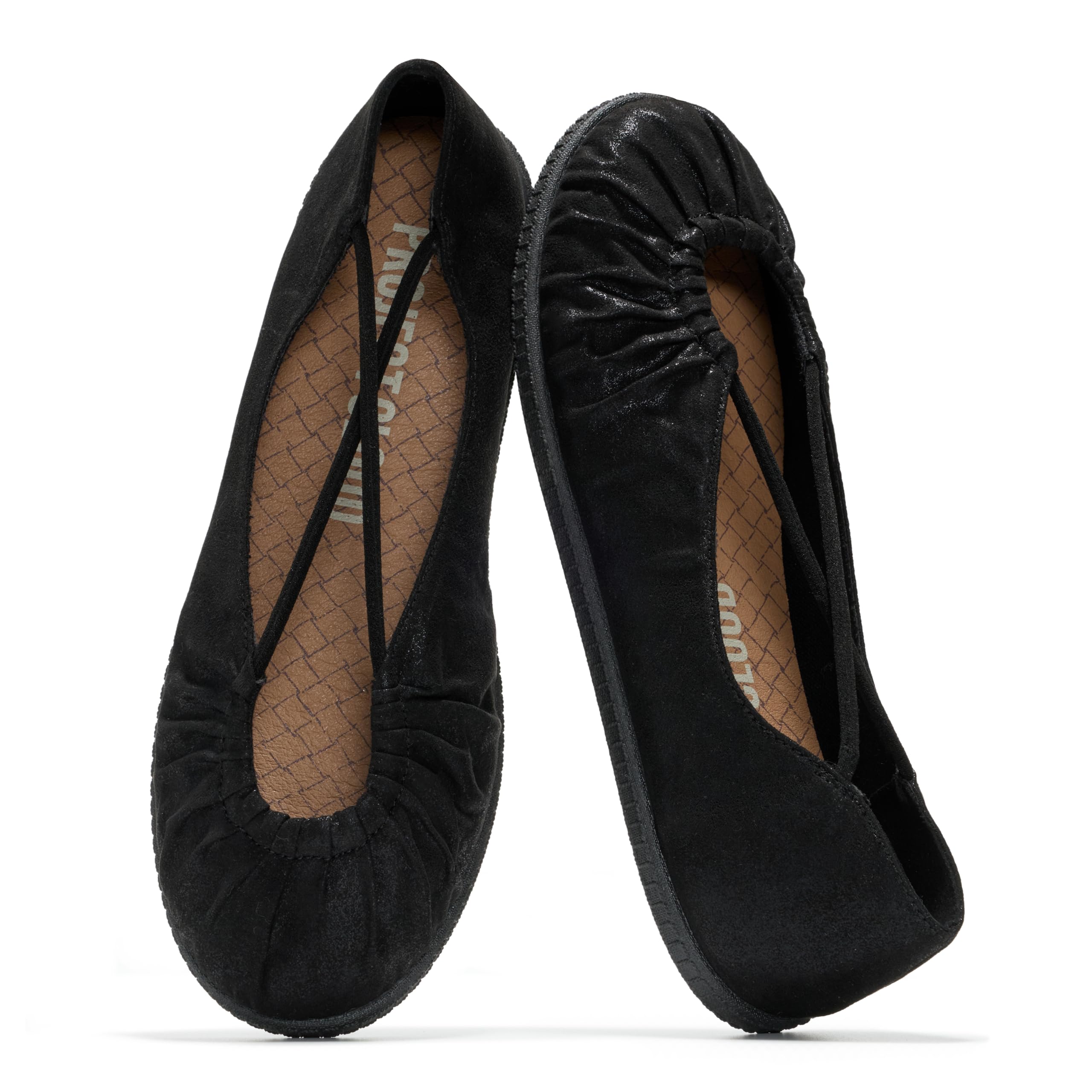 Project Cloud Ballet Flats for Women Comfortable Womens Shoes with Memory Foam Insole & MicroSuede Upper - Mary Jane Shoes Women Footwear - Lightweight Ballerina Womens Flats (Cheers)