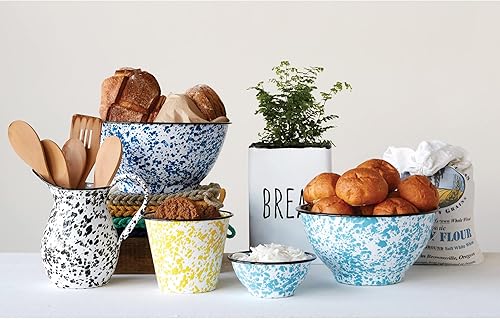 Miniatura 3 de Creative Co-Op Juego de 5 cuencos azules para salpicaduras