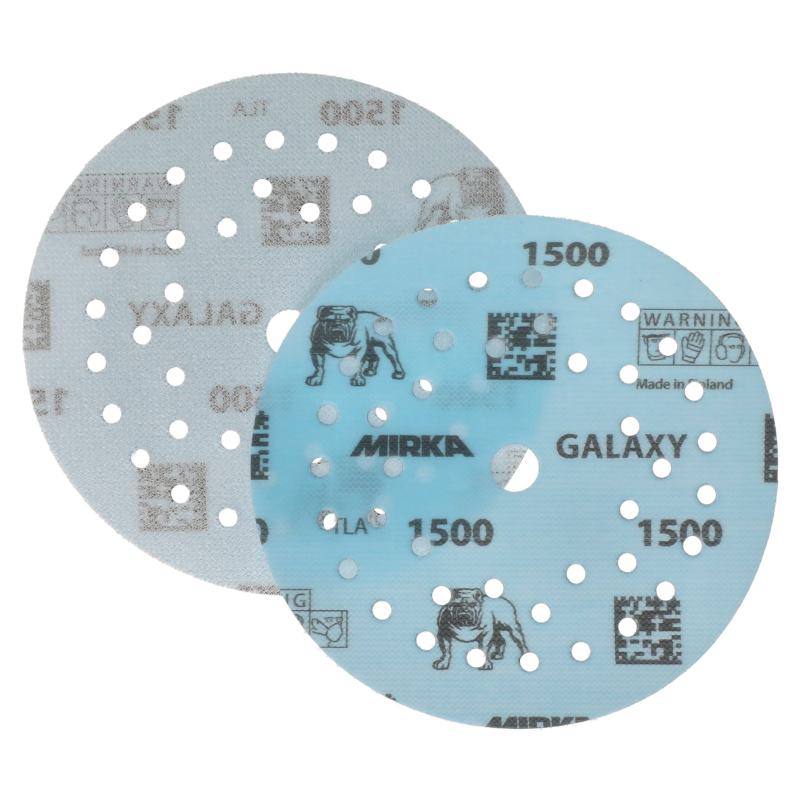 Mirka Galaxy carta abrasiva epossidica 125mm a strappo grana 1500 per la levigatura di resina epossidica, legno, epossidica, rivertable 50 pz. dischi abrasivi