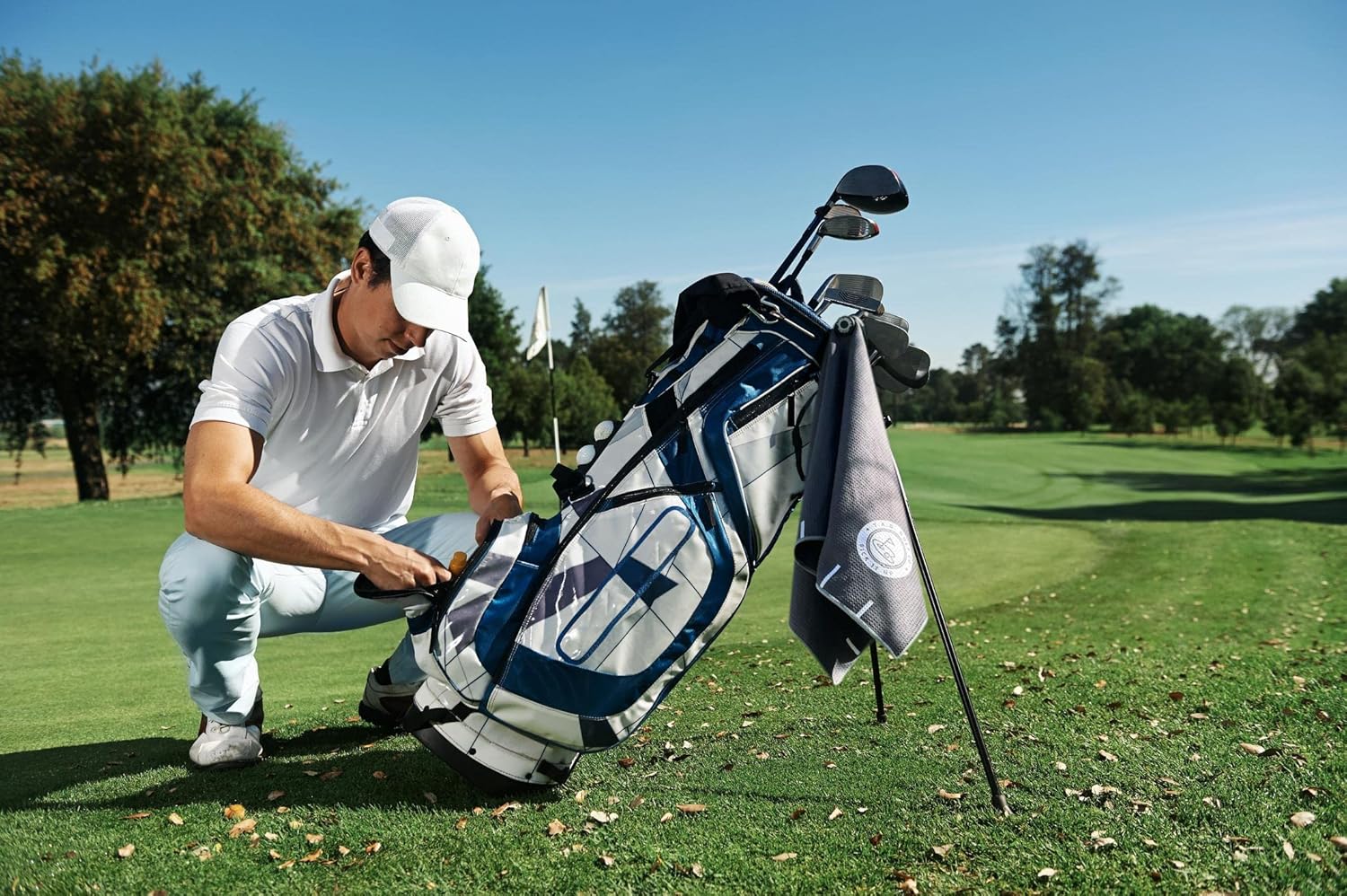 review TAG Golf Co Magnetic Golf Towel for Golf Bags for Men and Women - Micro Fiber Gimmie Golf Towel - Golf Training Aid - Funny Golf Towel with Industrial Strength Magnet - Stick it to Your Club or Putter