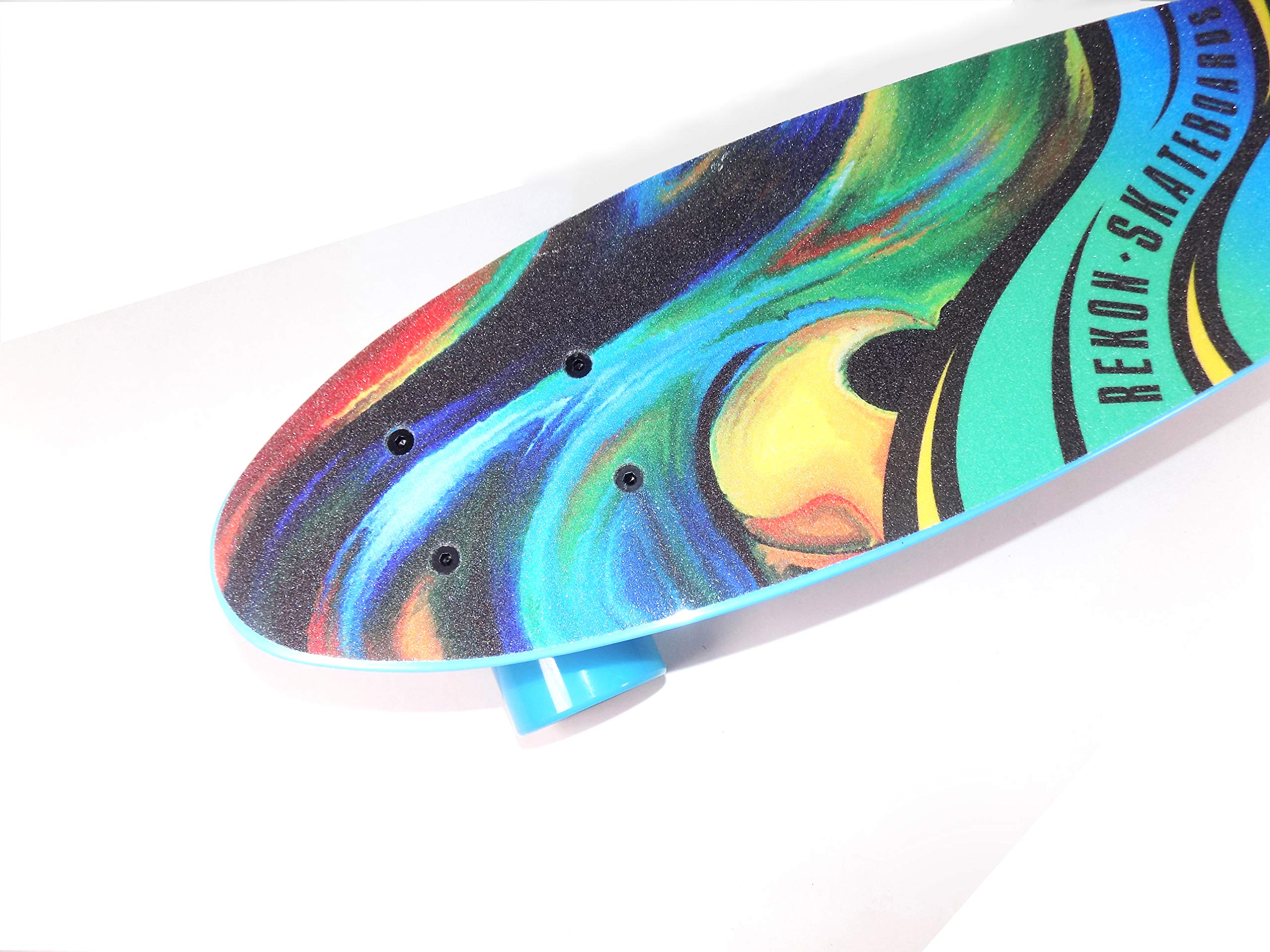 Rekon Penny Plastic Skateboard,Oil Painting Graphic 22.5 * 6