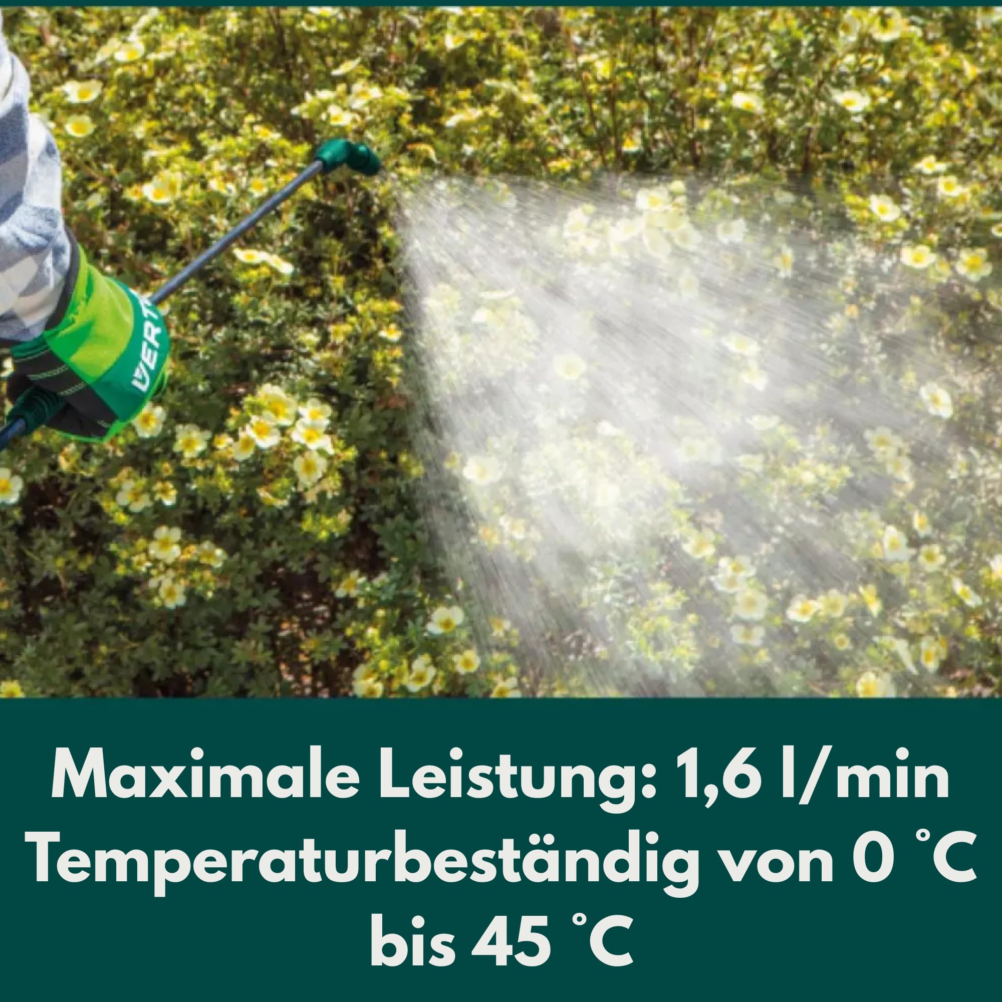 Spruzzatore manuale a pressione manuale da giardino da 1,5 litri spruzzatore man