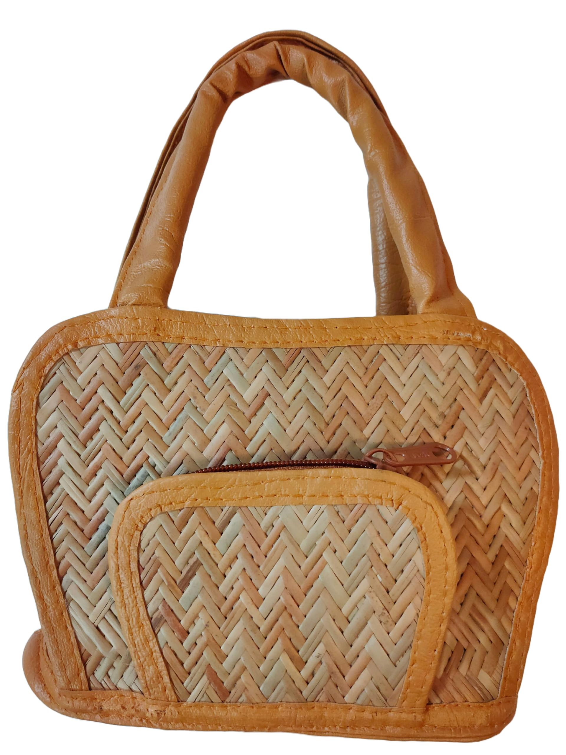 CLASSIQUE Bamboo Bag Shital Pati Apple Shape Hand Bag For Women Small Size Eco-Friendly (B0D57JRJTR) Amazon Price History, Amazon Price Tracker