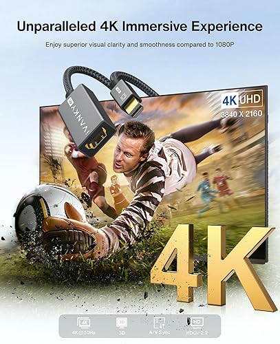 Miniatura 2 de IVANKY Adaptador Mini DisplayPort a HDMI 4K30Hz Paquete de 2, Thunderbolt 1 y 2 a HDMI, Adaptador Mini DP a HDMI para MacBook AirPro, Surface