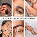 RUBAB MEN Pro Metal Razor for Beard Shaping | With 06 Blades & Travel Case gallery image