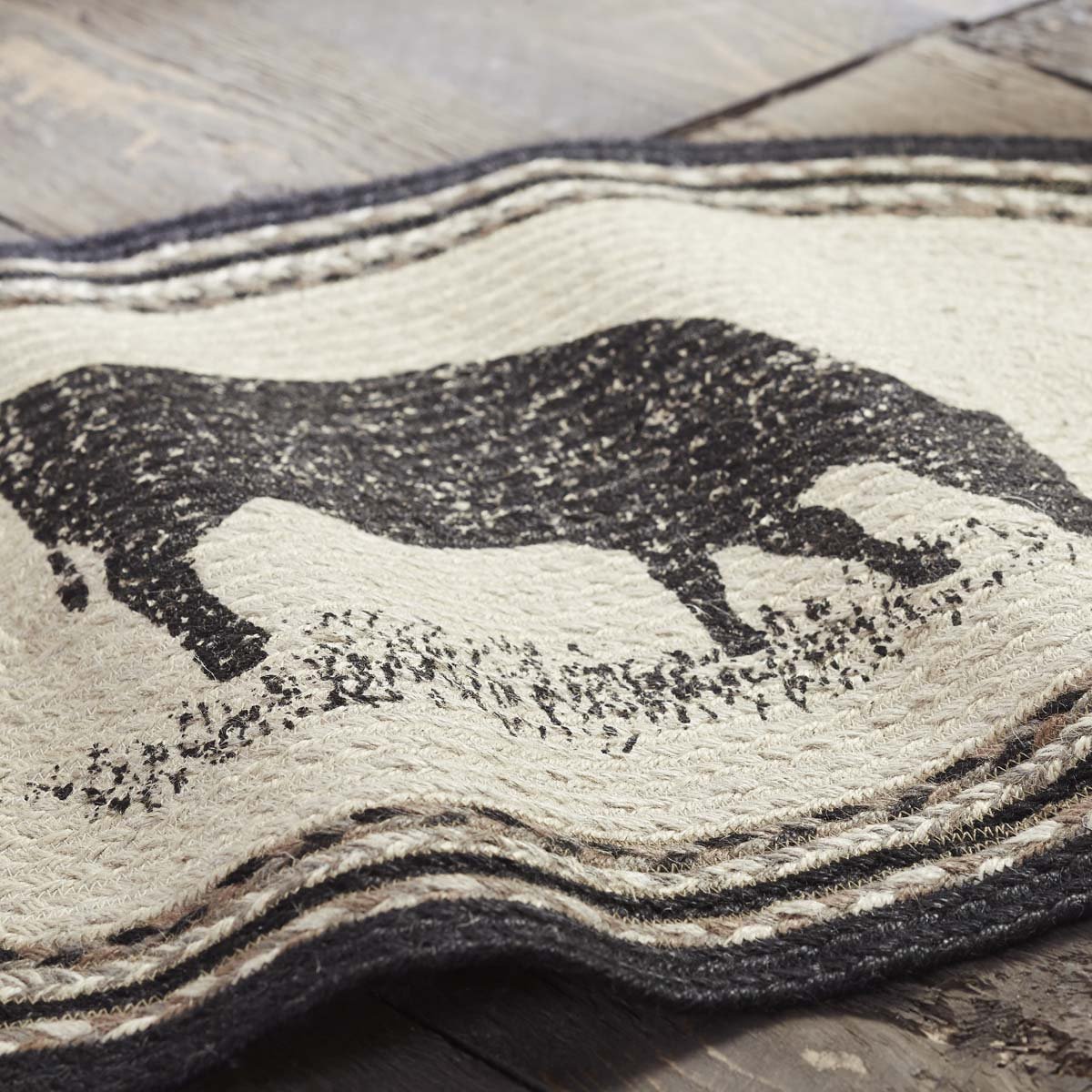 Buy VHC Brands Sawyer Mill Charcoal Jute Rug Farmhouse Style Rustic