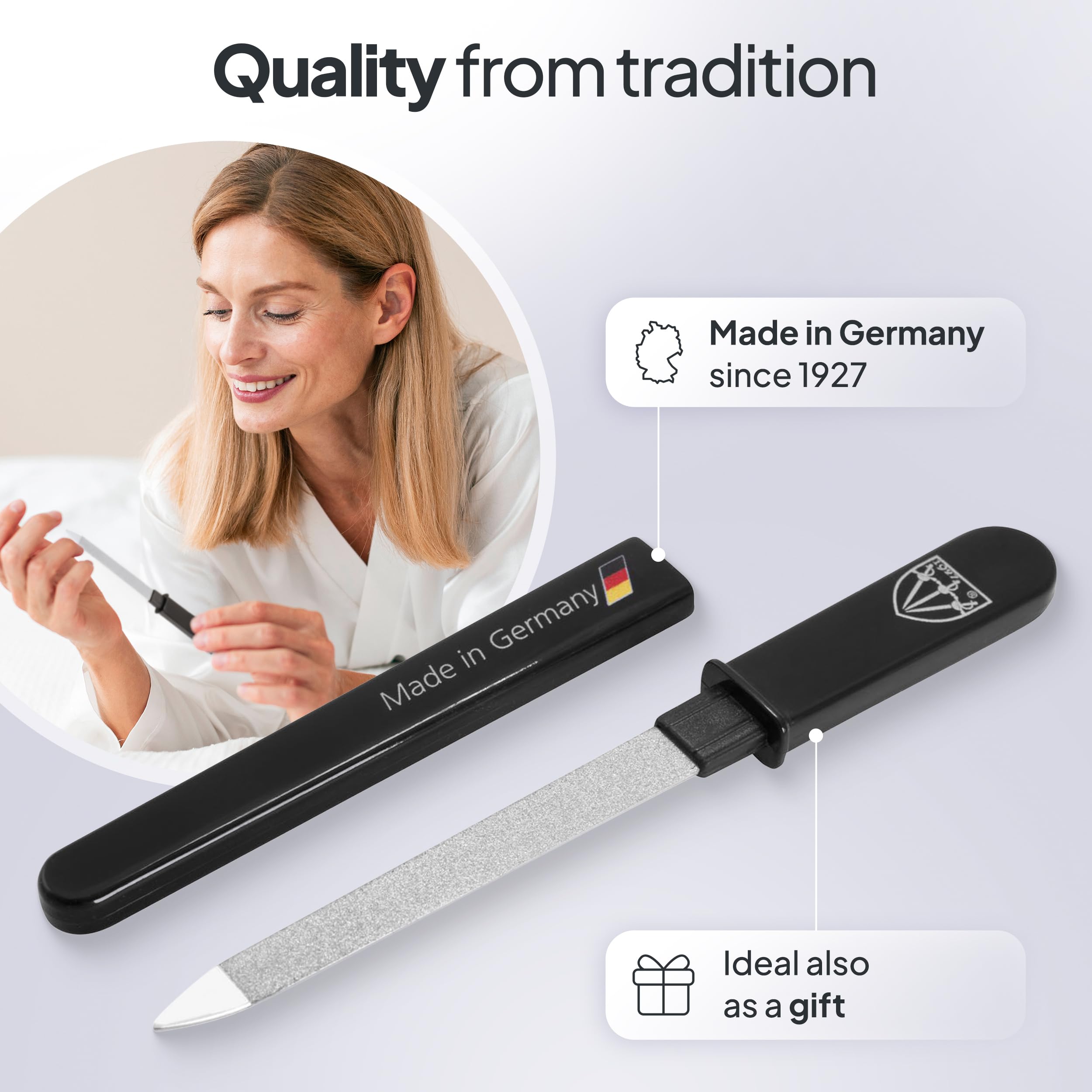 3 Swords Germany – Lime à ongles saphir pour les voyages manucure - qualité marque (032)