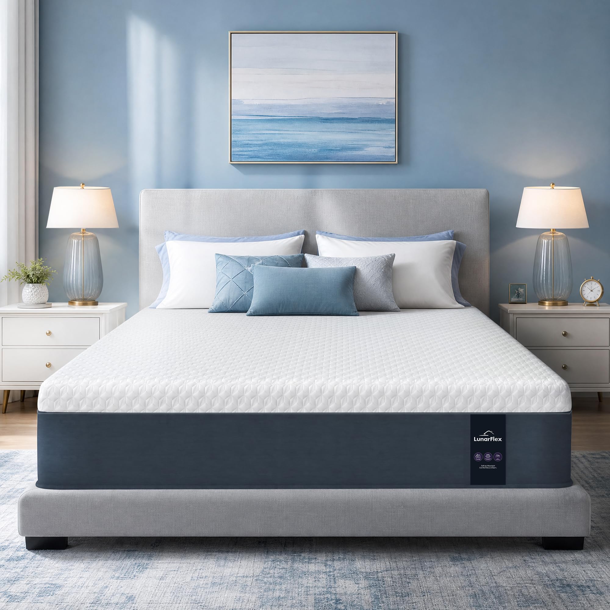 Nordhive 12 Inch Queen Gel Memory Foam Mattress