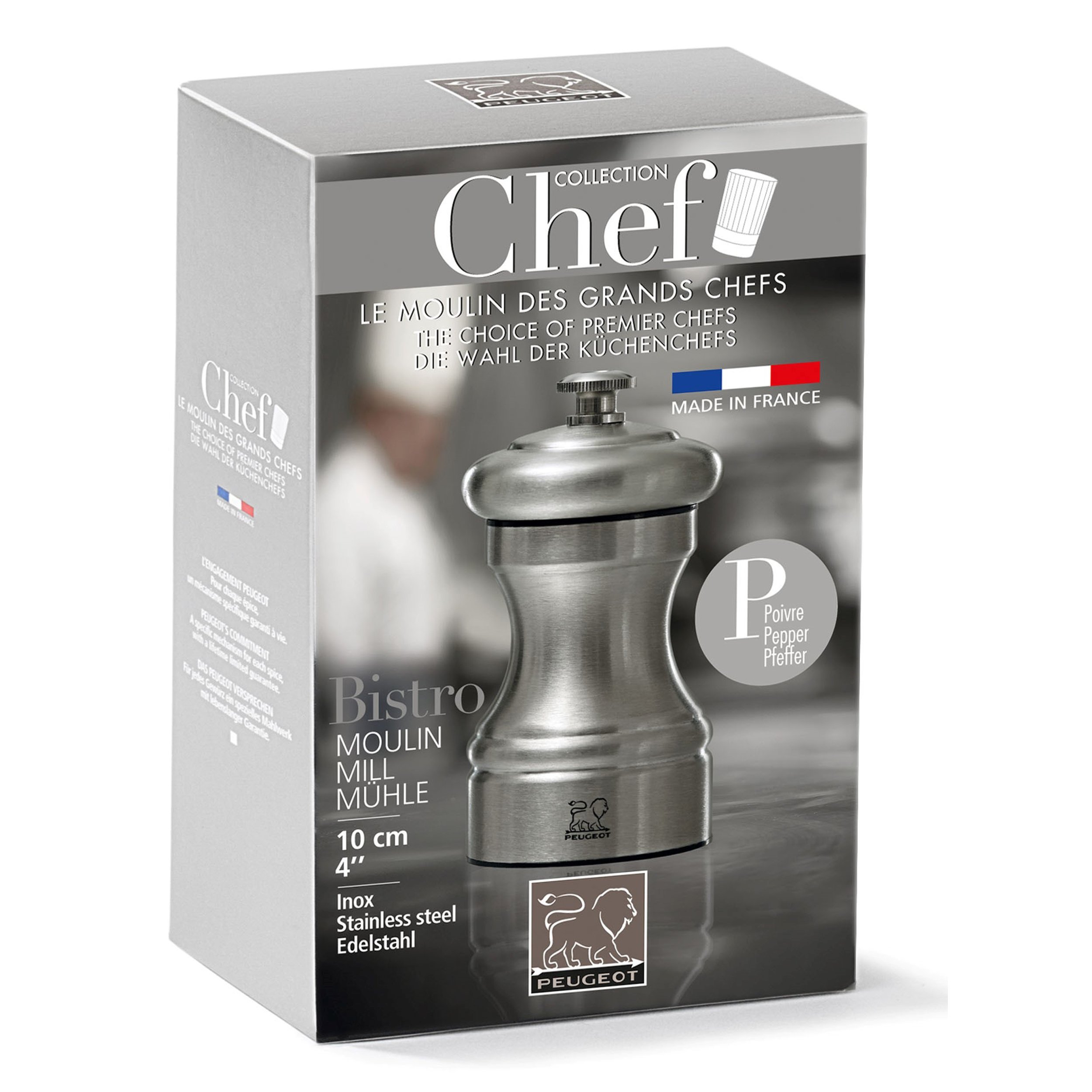 Buy Peugeot 33040 Bistro Chef Salt Mill, 10cm/4 