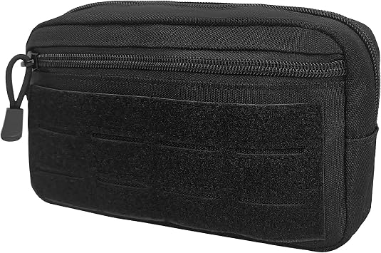 SMONT Tactical MOLLE Admin Pouch - 1000D Nylon EDC Utility Bag for Outdoor Gear, Belt, Backpack Organizer for Medical