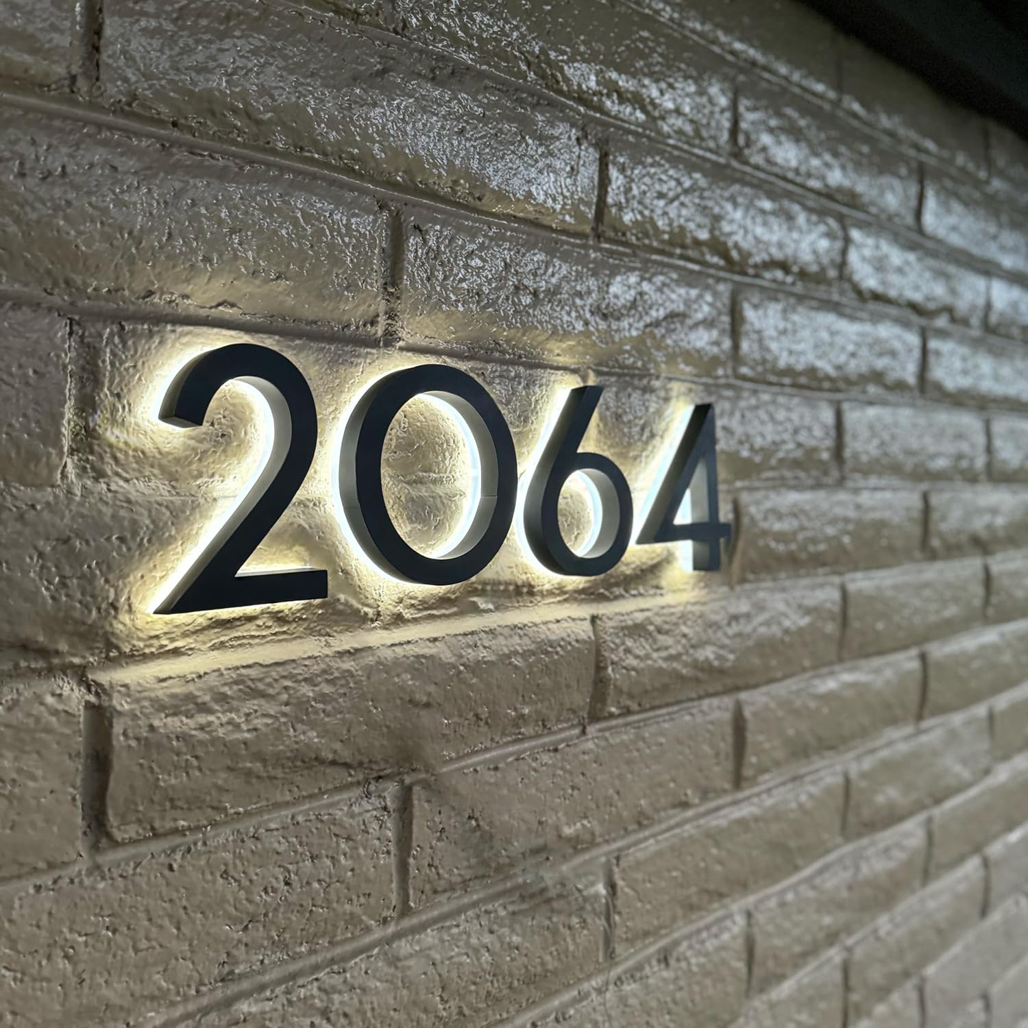 Personalized Solar Lighted House Numbers for Outside, Led House Numbers