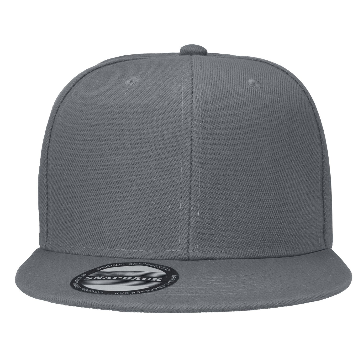 Falari Wholesale 12er-Pack Kappe mit Druckknopfverschluss, Hip-Hop-Stil, flache Krempe, einfarbig, verstellbare Größe