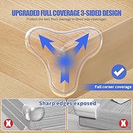 Baby Proofing Corner Protector Baby: 12 Pack Corner Protectors Baby Proof Corner and Edges Protector, Extra Large Clear Table Corner Protectors for Baby Safety Guards Bumpers Cover Sharp Furniture