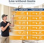 Ezpik 43" Outil pliable de reacher pour les aînés - Grabbers for Elderly Grab It Atteindre outil de prise de main lourd de service outil supérieur - Bâton de griffe pour atteindre les aides (43" (Boîte de 1))