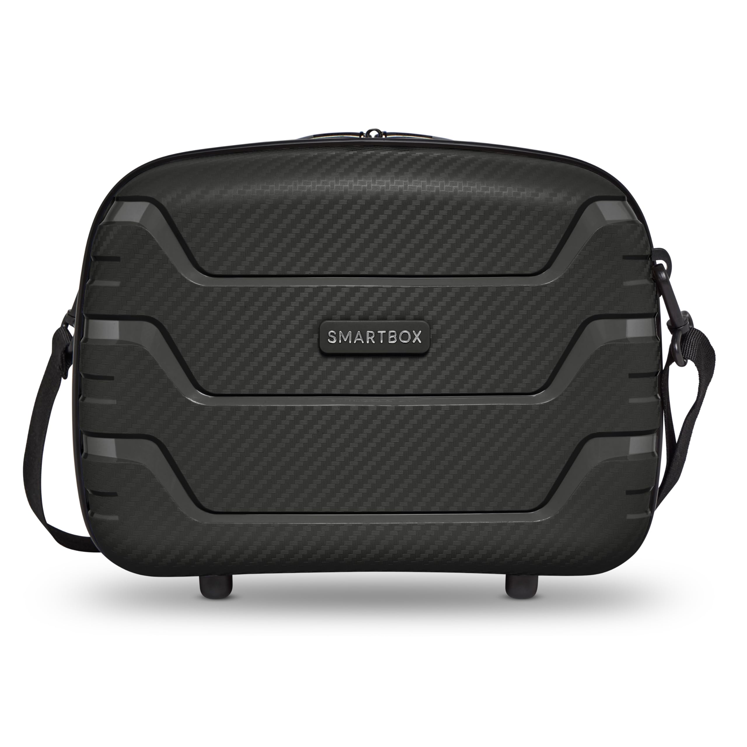 Smartbox Beauty Case Hartschale 34x17x27 cm, Handgepäck Kosmetikkoffer 14L, Leichtes Polypropylen, Kulturtasche mit Aufsteckfunktion & Schultergurt, Make-up Koffer Reise Organizer (Edition 01)