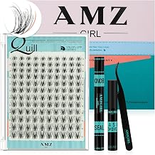 AMZGIRL WildFluff Lash Clusters Kit Ultra Airy 3D Fluffy Effect, Quill