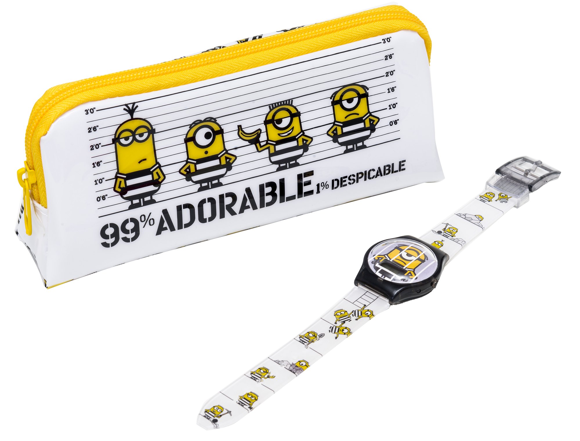 Reloj Minions MNS140SETA infantil con correa azul de silicona ajustable 3