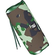 T&G Small Hiking Portable Speaker, 10W Outdoor Boombox with Lanyard, Camo | IPX5 waterproof camping Speaker with TF / USB , TWS Stereo, FM Radio for Climbing, Hiking , Biking , Gift for man