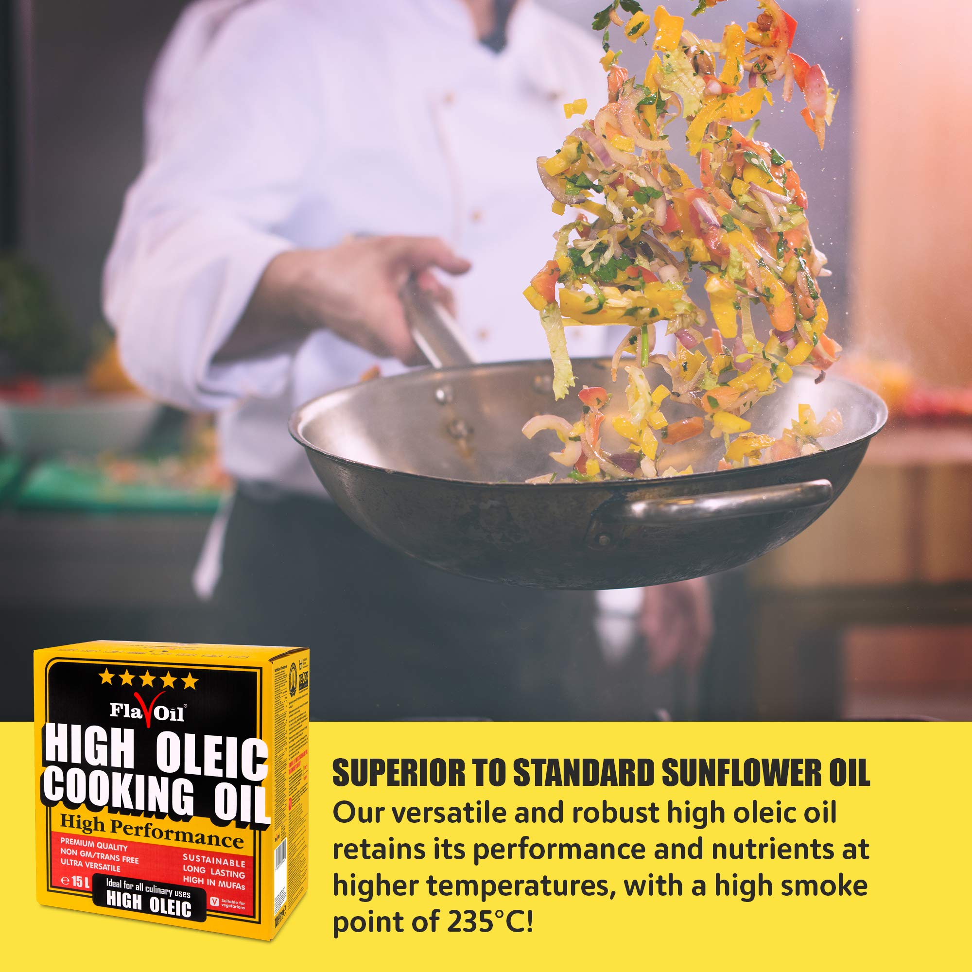 FlavOil High Oleic Cooking Oil 15 litres Healthy HighPerformance