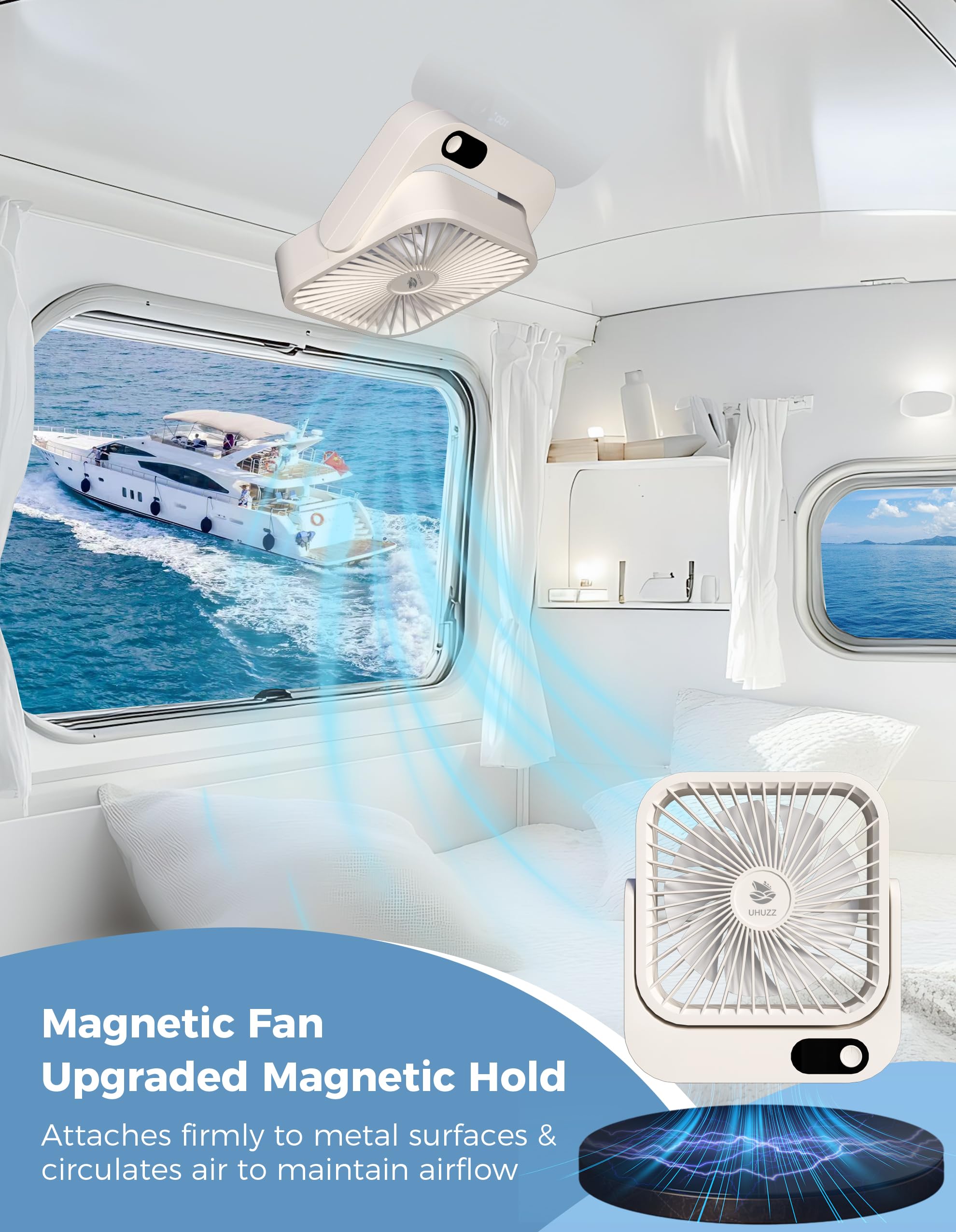 Amazon.com: Cruise Ship Approved Magnetic Fan – Portable