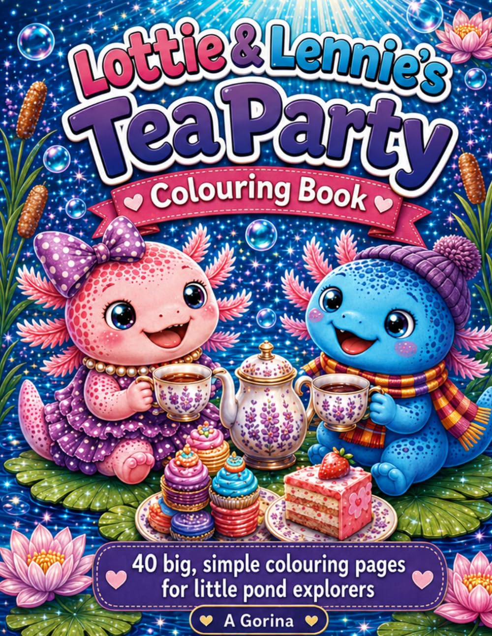 Lottie and Lennie's tea party: Colouring book