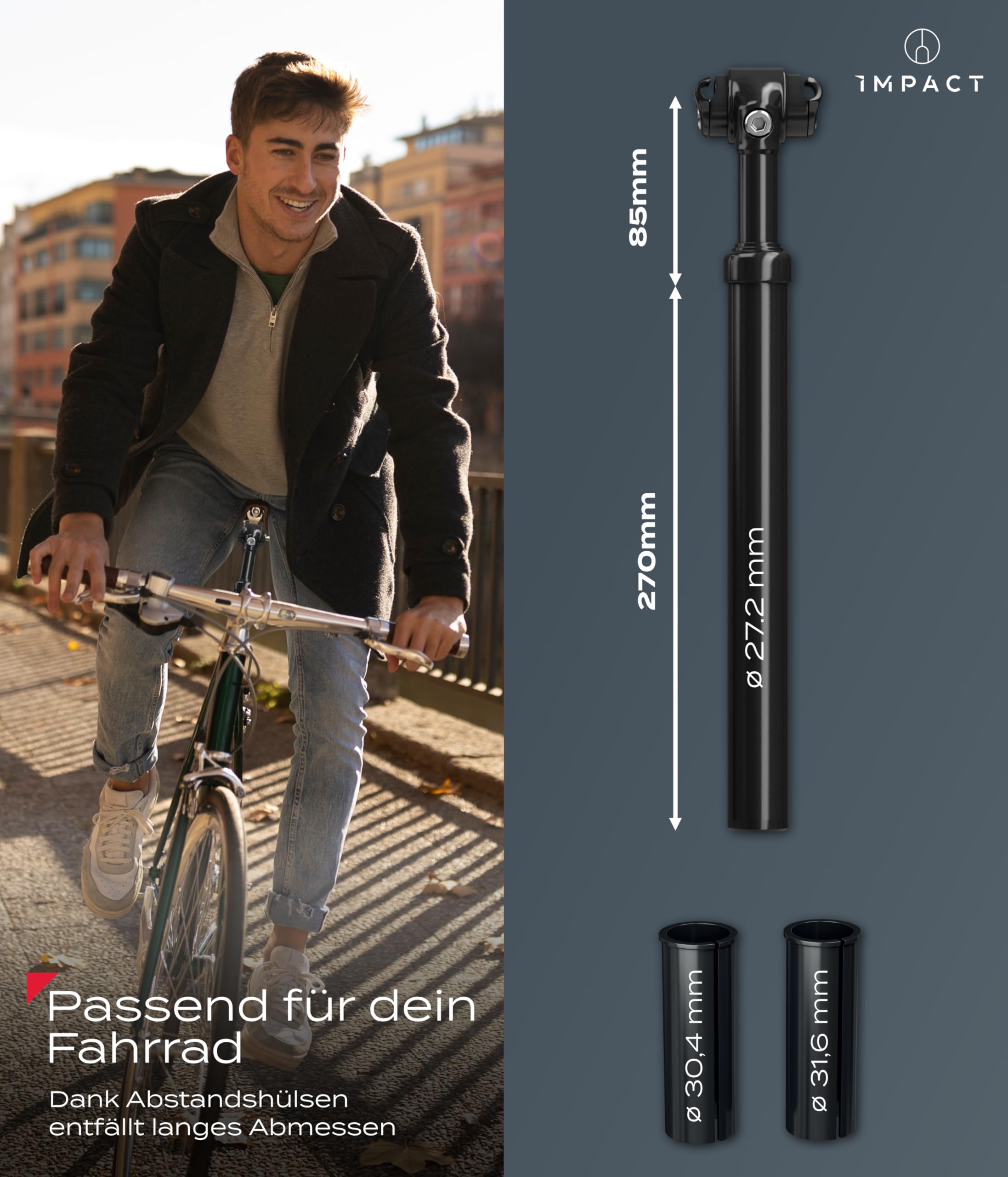 Tubo Sella Ammortizzato MOLLA PER 80-100 KG MM REGGISELLA SP