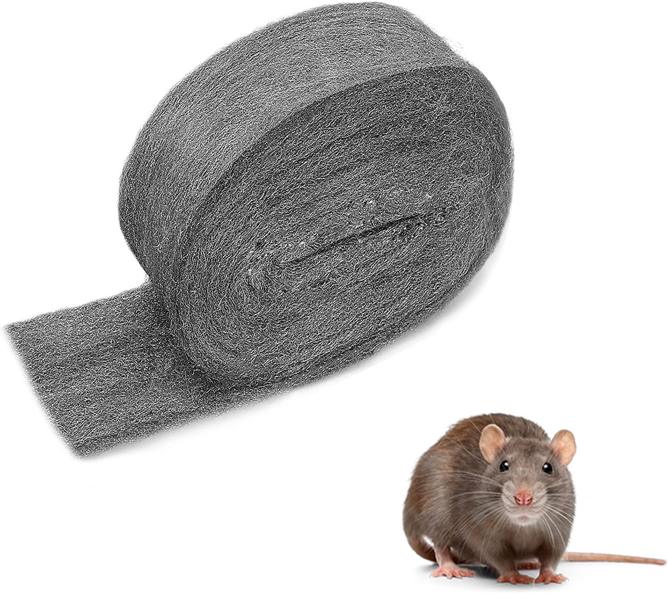 VIKSAUN Wire Wool Mice Steel Wool Rodent Control Fill Fabric Fine Wire