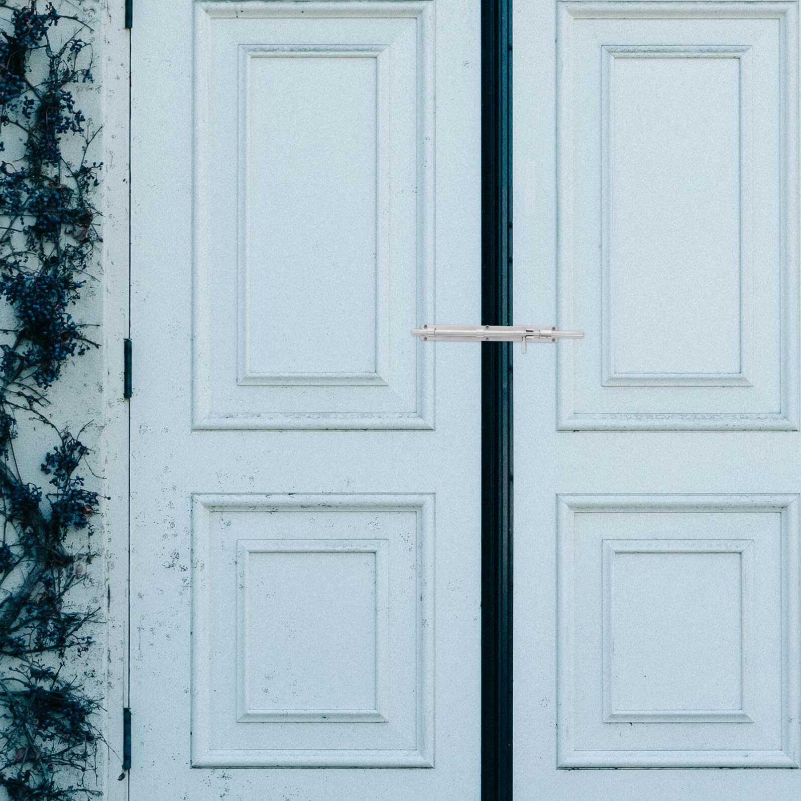 KOMBIUDA Loquet de Porte Coulissante Facile à Installer en Acier Inoxydable Épais, Verrou de Sécurité Robuste pour Portes Intérieures, pour Balcons et Arrière-cours