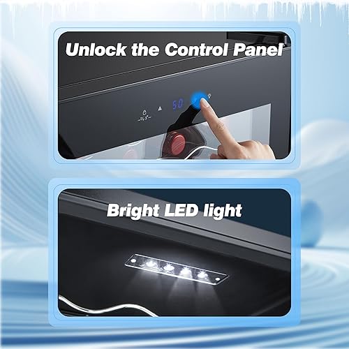 Miniatura 5 de STAIGIS Refrigerador de bebidas, mini refrigerador de 1.6 pies cúbicos con capacidad para 45 latas, enfriador de bebidas pequeño para el hogar,