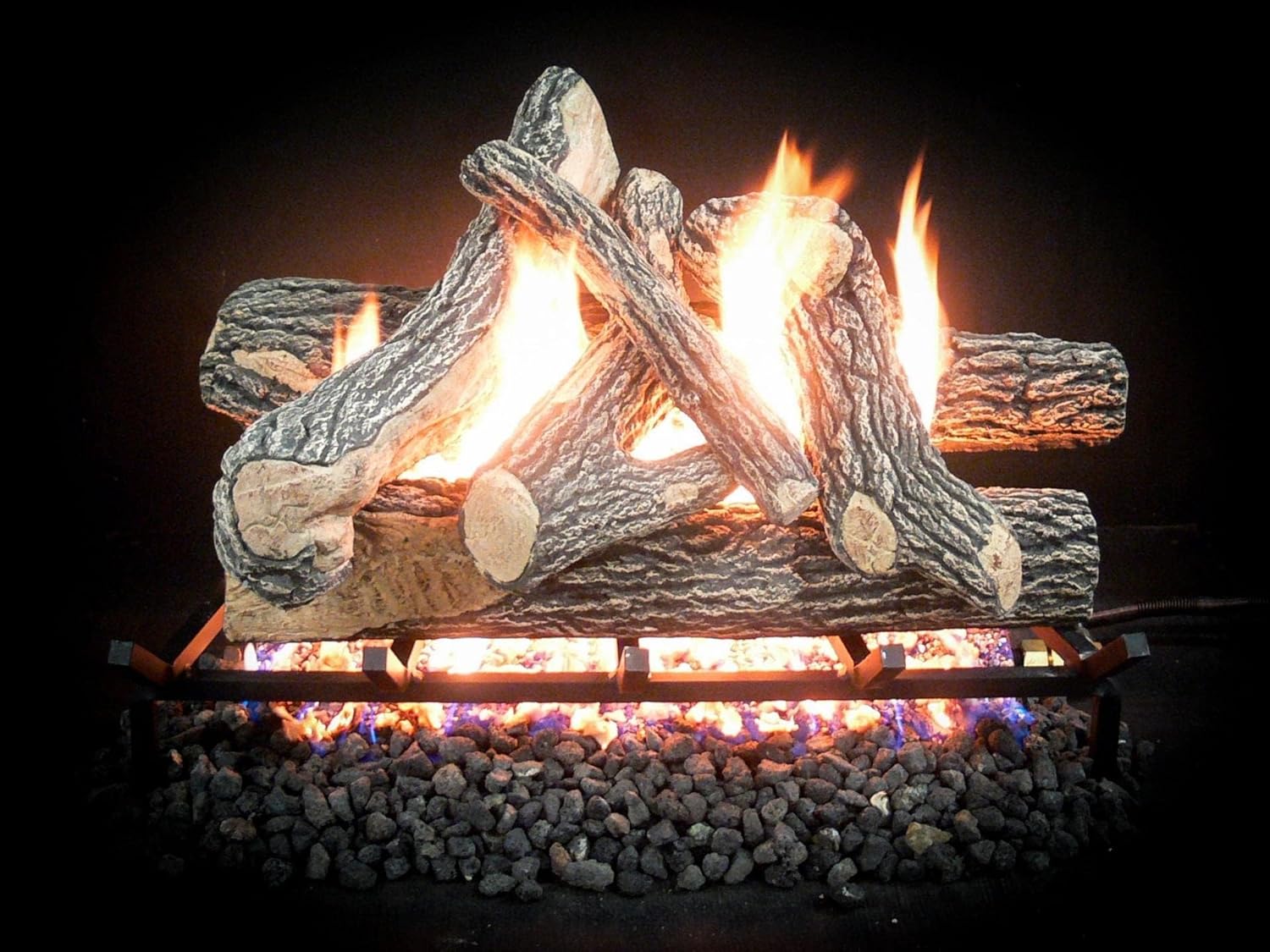 Dreffco 18" Premium Gas Logs Remote Control Kit Included