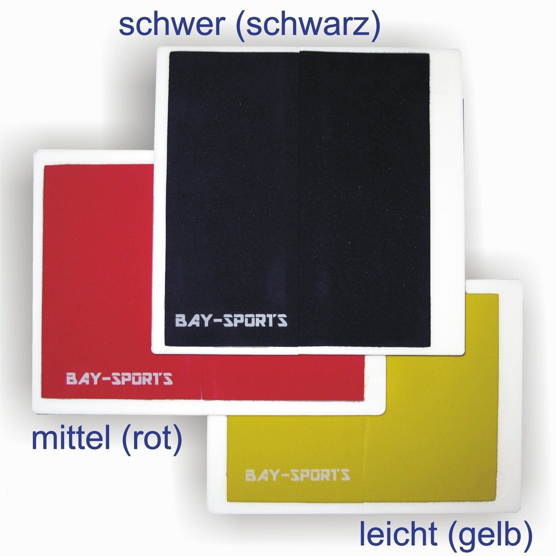 BAY® Bruchtest Bretter Wiederverwendbar - SCHWER ( SCHWARZ ) - Kunststoff Mehrweg Kampfsport Brett neu Bruchtester Kalyeo Bruchtestbrett Bruchtestbretter leicht mittel stark schwer Schlagbrett Übungsbrett Karate Kickboxen Taekwondo Tae Kwon Do Muay Thai B