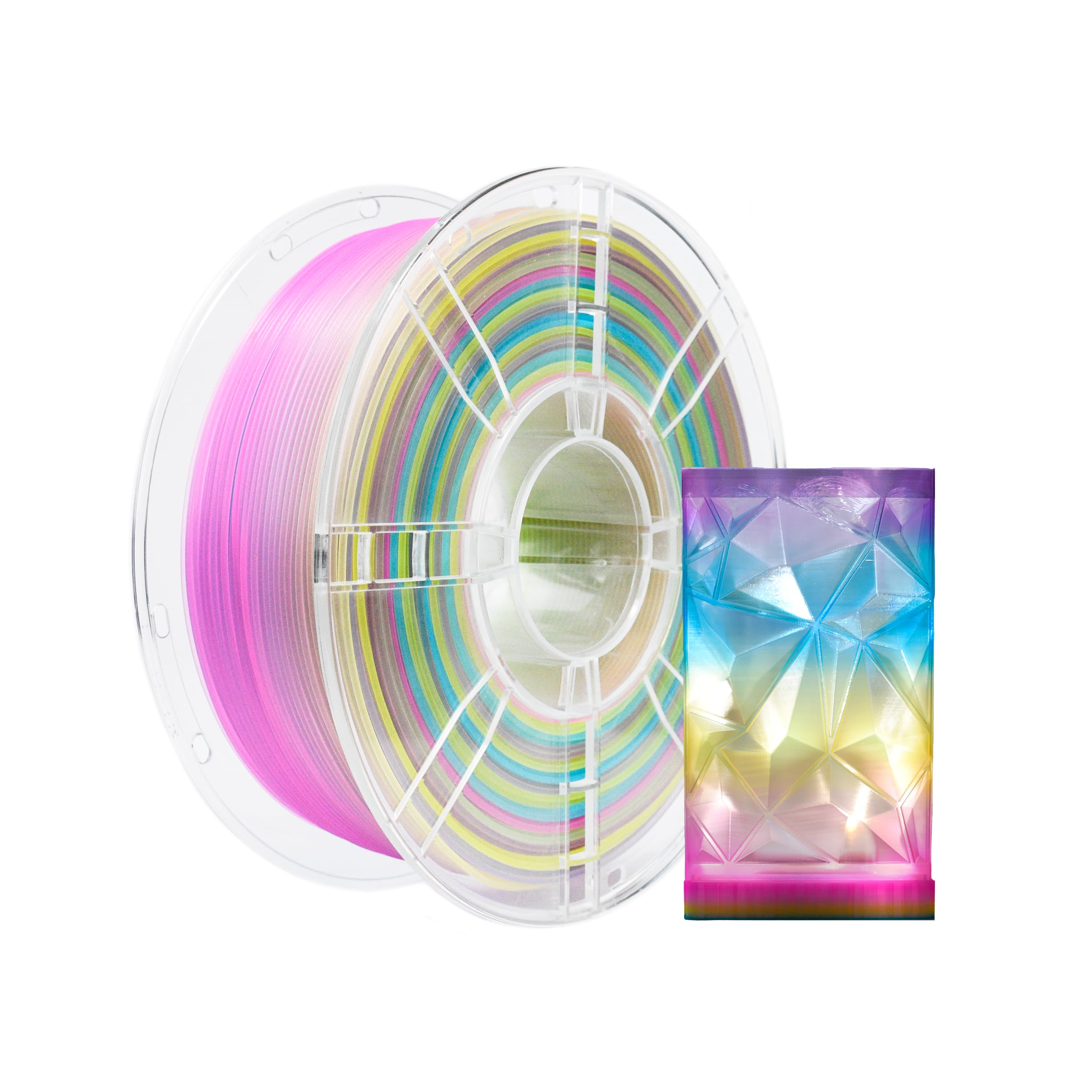 Amazon.com: iBOSS Transparent Multi Rainbow Color Gradient Change