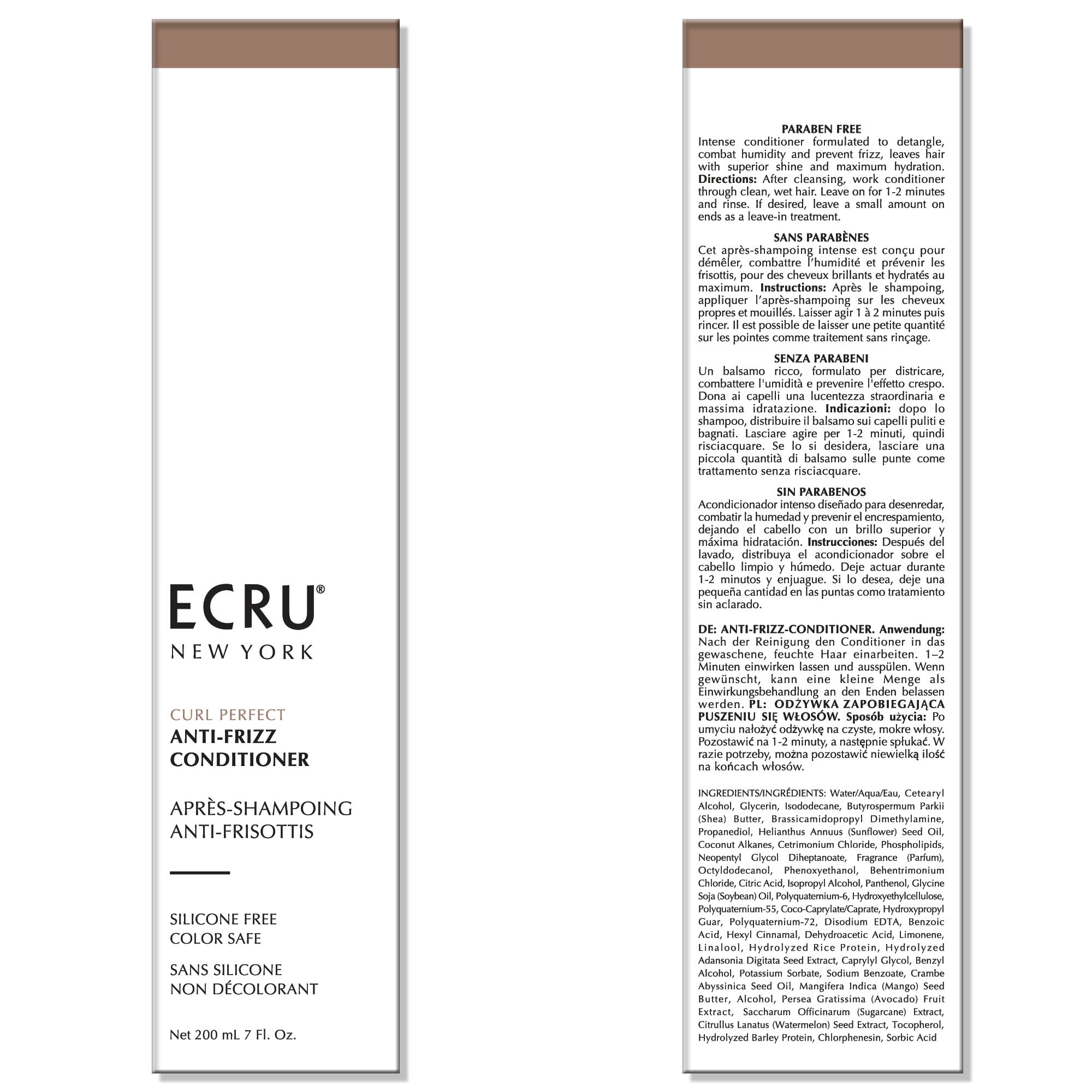 Ecru New York Curl Perfect Anti Frizz – odżywka do włosów falistych i kręconych, 709 ml