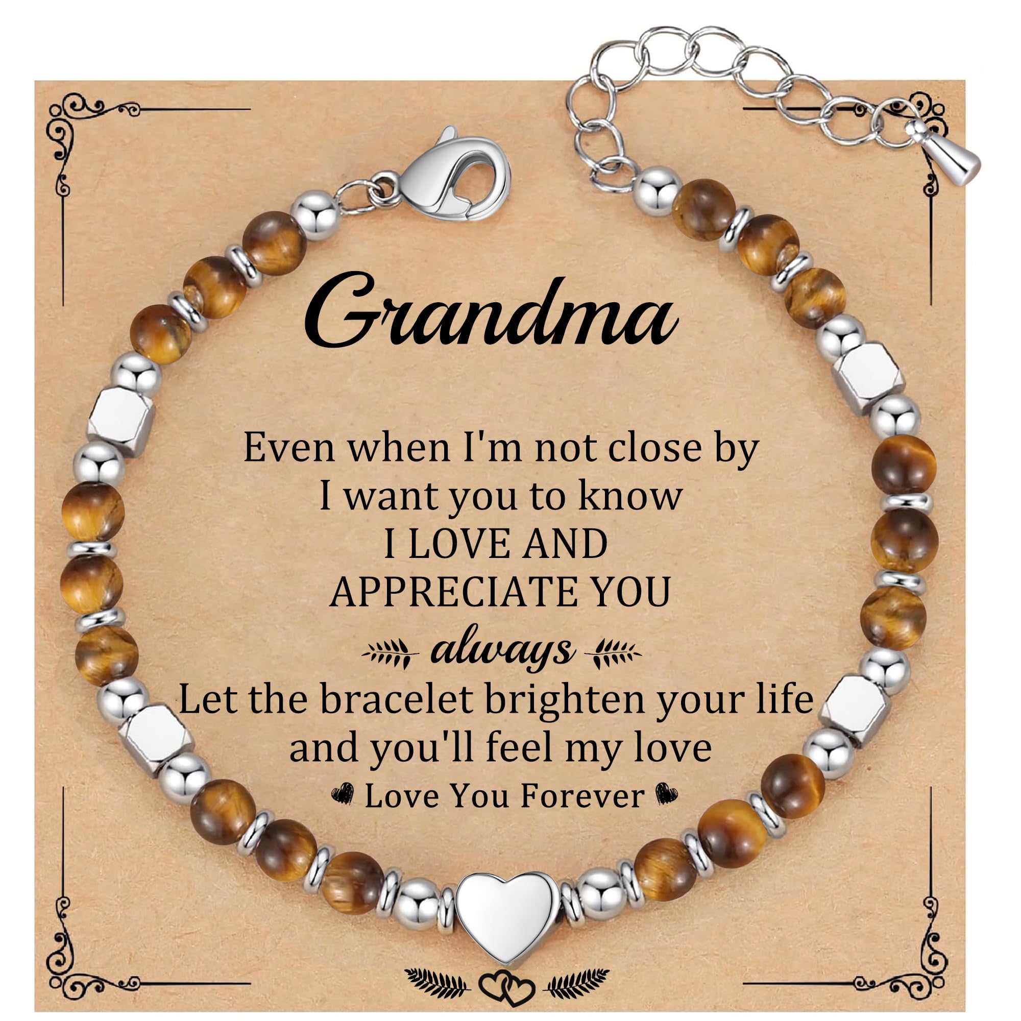 Mothers Day Gifts for Grandma, Grandma Bracelet Gigi Gifts Great Grandmas Gift Ideas Birthday Gifts for Women Nana