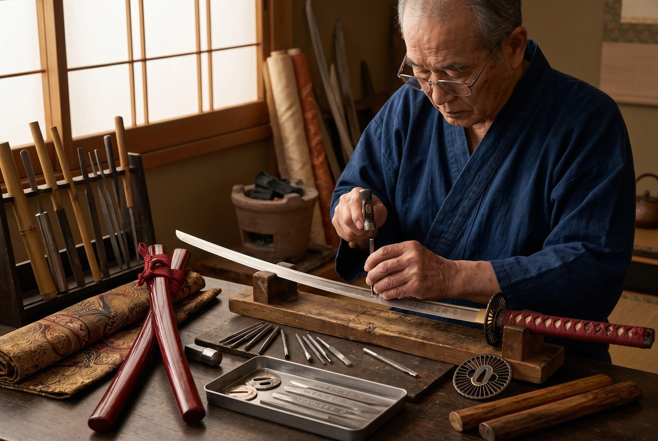 Lange Machete Katana Schwert Gravierte Klinge Scharf Echt Zum Training Metall Stahl 1045 Samurai 100% Handarbeit nur für Erwachsene - 18 Jahre erforderlich DS044