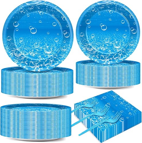 Miniatura 8 de 200 piezas de platos para fiesta de los 90, servilletas, juego de vajilla de CD mix de los 90 para decoración de fiesta temática retro de los 90,