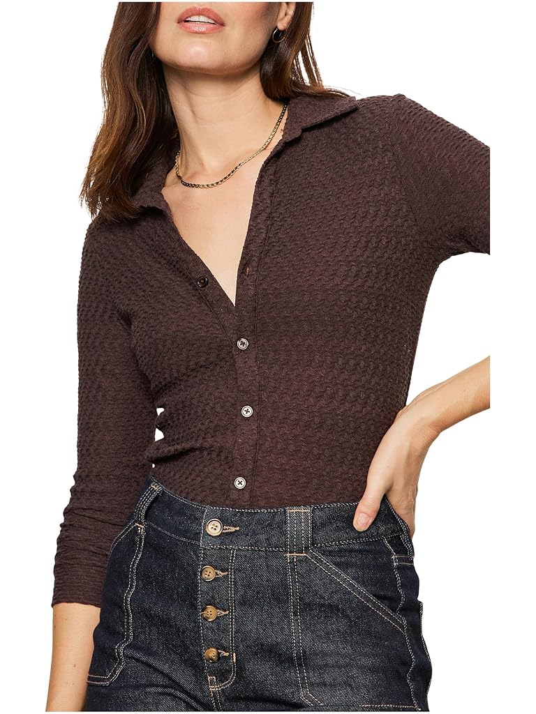 Brown Sanctuary Textured Knit Dreamgirl