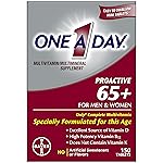 One A Day Proactive 65+, Mens & Womens Multivitamin, Supplement with Vitamin A, C, D, and Zinc to Support Bone Health & Cell Health, Calcium, Folic Acid, Tablet 150 Count
