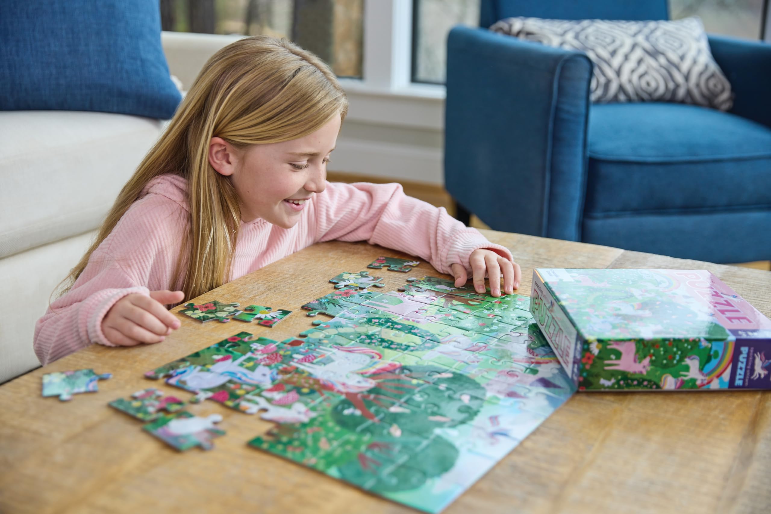 Crocodile Creek 60-Piece Holographic Foil Floor Puzzle for Kids