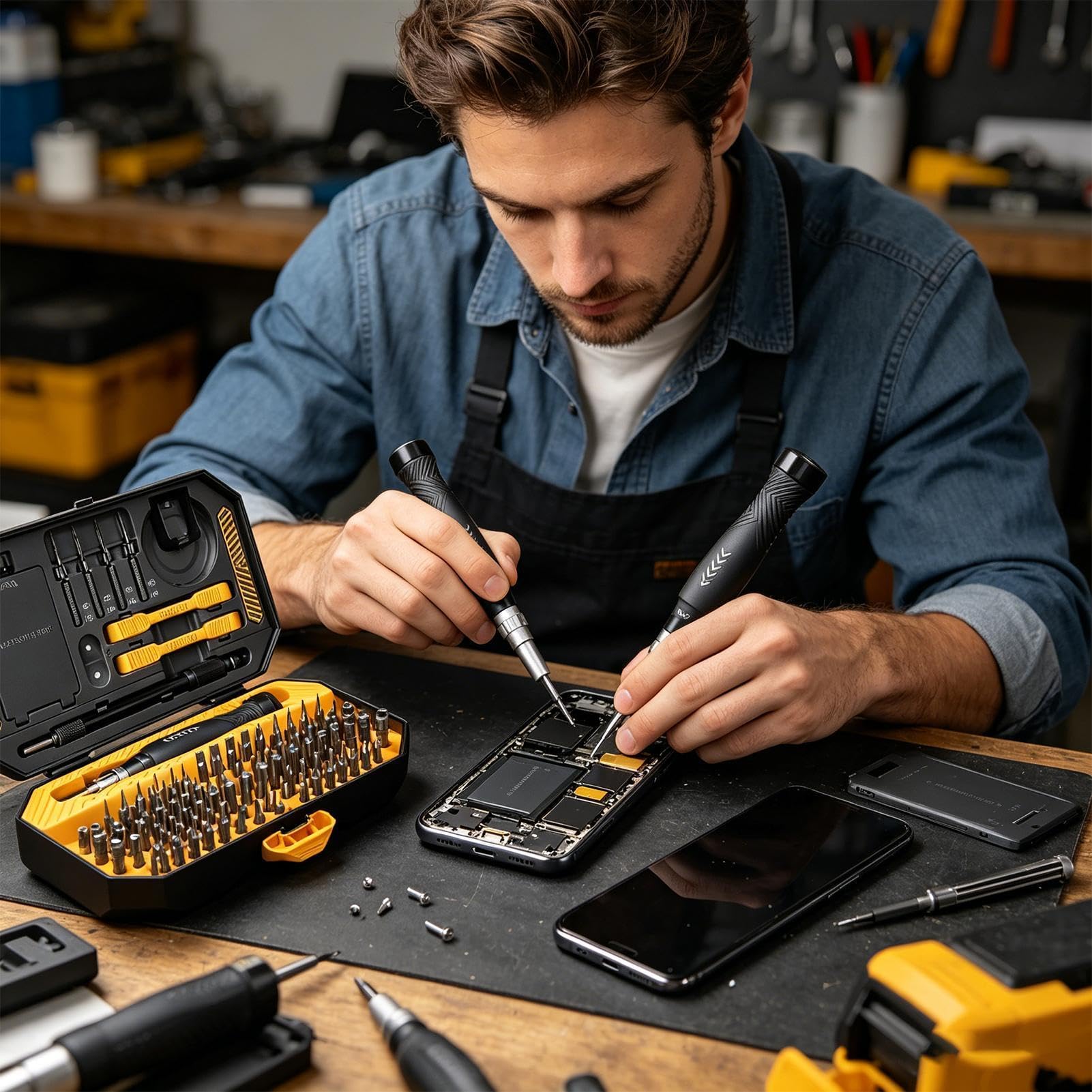 Set di cacciaviti Portatile Con Un Forte Magnetismo | Set di Cacciaviti di Precisione Magnetico Adatto A Elettricisti, Riparazioni Domestiche, Manifattura Industriale E Oggetti