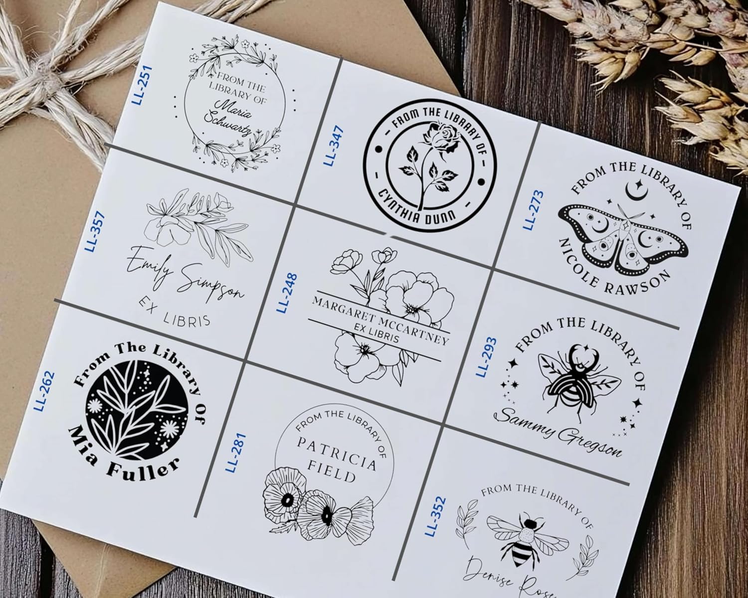 EXLIBRIS Custom Book Embosser - Library & Monogram Stamp