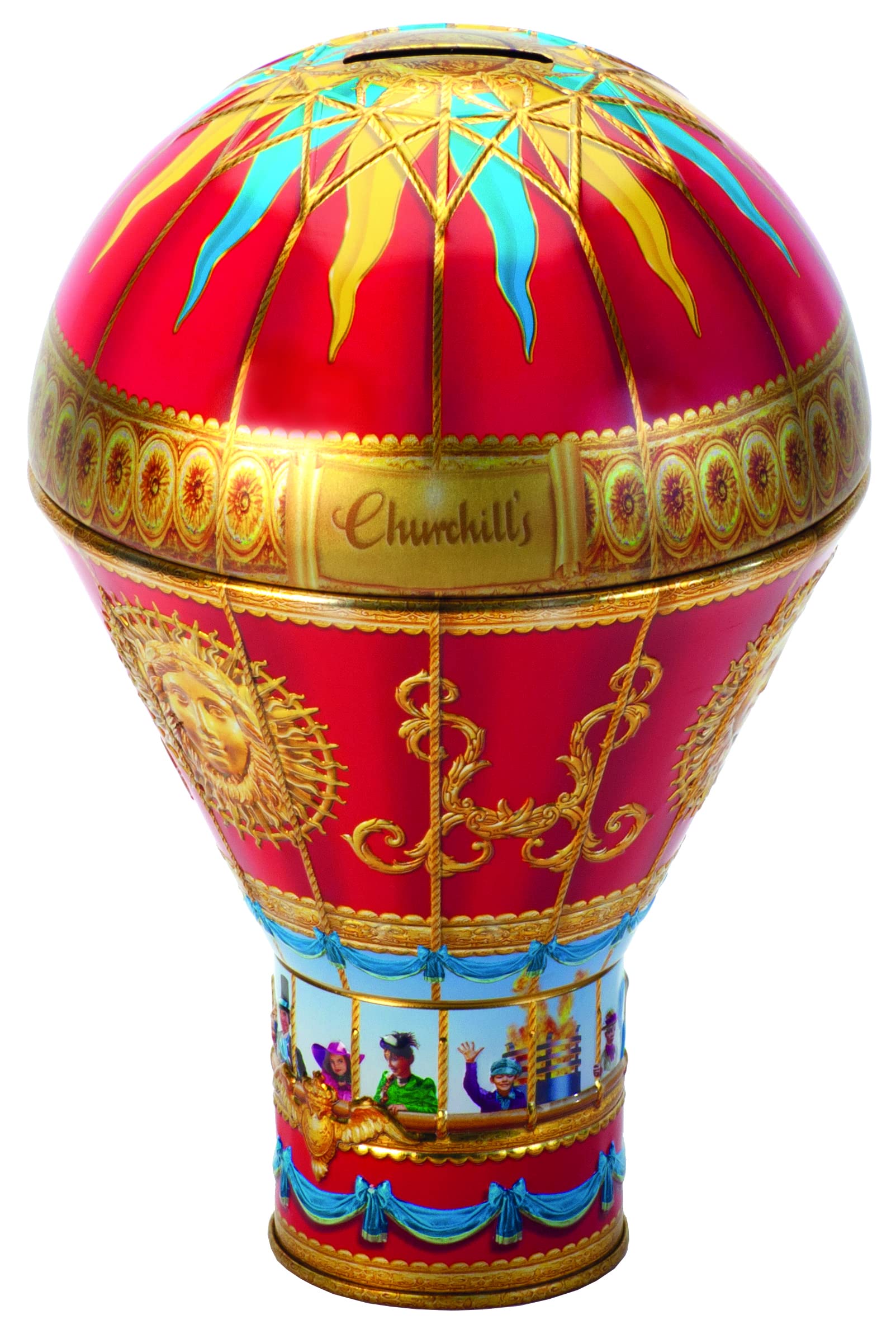 Churchill's Confectionery - Victorian Hot Air Balloon Red 150g Chocolate Fudge