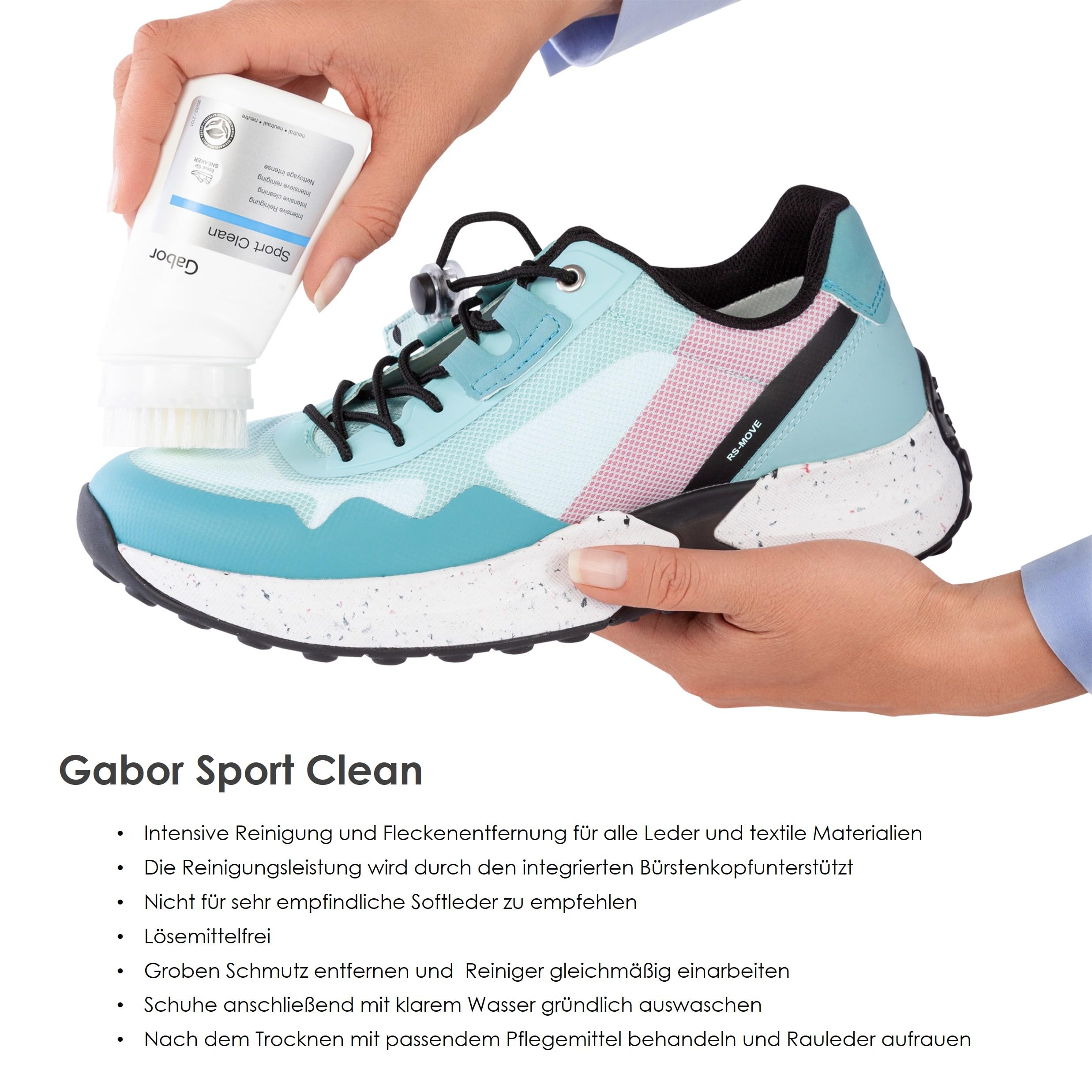 Gabor Premium Schuhputzset Schuhpflegeset zur professionellen Reinigung und Pflege von Schuhen, für alle Materialien, Schmutzentferner, Farbauffrischung, Imprägnierung, Geschenk für Schuhliebhaber