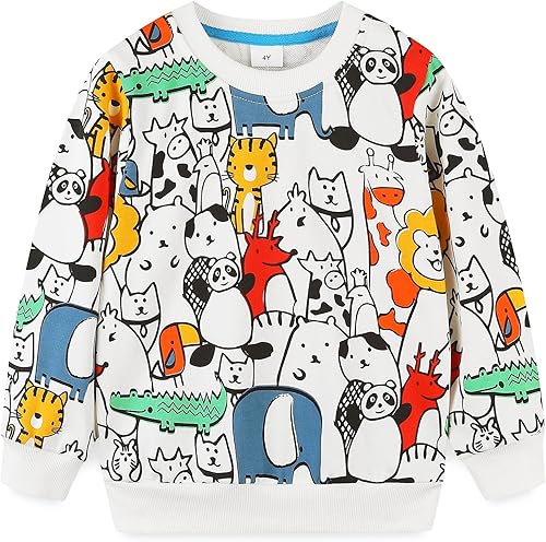 Miniatura 1 de Bumeex Sudadera con cuello redondo para niño de 2 a 7 años