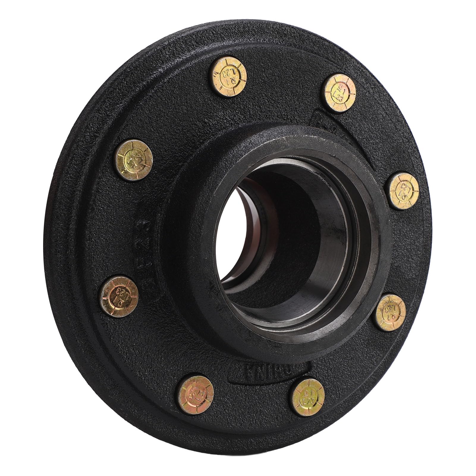 Acouto Heavy Duty Trailer Axle Kit with 8 On 6.5 Idler Hub and 2in Spindle for 7000lbs and Boat Trailers