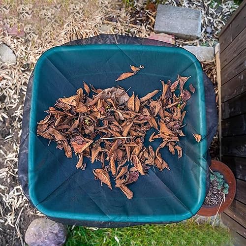 Miniatura 3 de 4 piezas de cubierta de malla para barriles de lluvia, cubierta de red de barril de lluvia reutilizable con cordón de recogida de agua, protector de